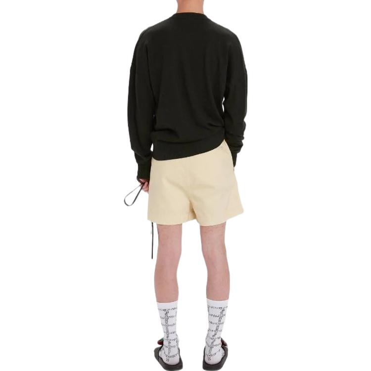 Shop JW Anderson SS22 Shorts de Algodón Color Caqui con Estampado de Fresas. SR00370P-G0768-099