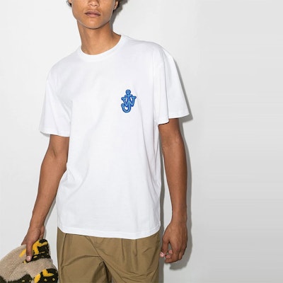 Camiseta Manga Corta Logo Ancla JW Anderson SS22 Blanca JT0061-PG0772-001 Lookbook Camiseta Manga Corta Logo Ancla JW Anderson SS22 Blanca JT0061-PG0772-001