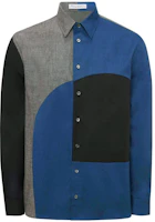 JW Anderson SS22 Geometric Colorblock Button-Up Sweatshirt Blue SH0200PG0978929 JW Anderson SS22 Geometric Colorblock Button-Up Sweatshirt Blue SH0200PG0978929