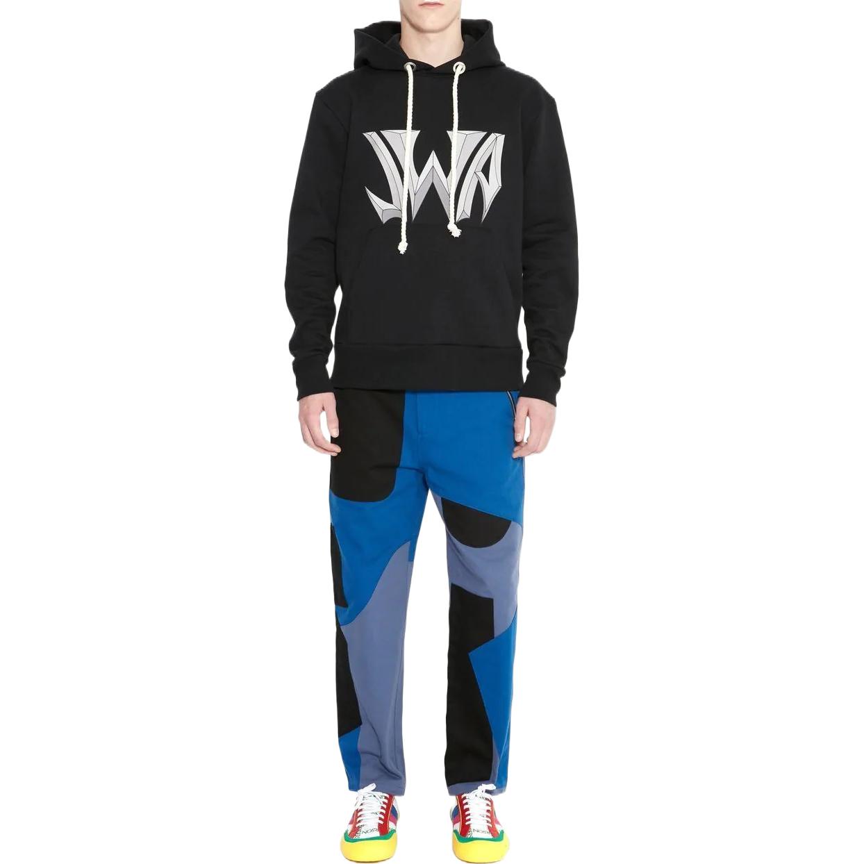 Lookbook JW Anderson SS22 Logo Print Hoodie Black Fashion JW0047PG0771-999