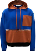JW Anderson SS22 Patchwork Hoodie Blue Mens KW0546YN0170-197 JW Anderson SS22 Patchwork Hoodie Blue Mens KW0546YN0170-197