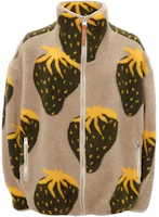 JW Anderson SS22 Strawberry Fleece Zip Jacket Brown JK0144PG0752-108 JW Anderson SS22 Strawberry Fleece Zip Jacket Brown JK0144PG0752-108