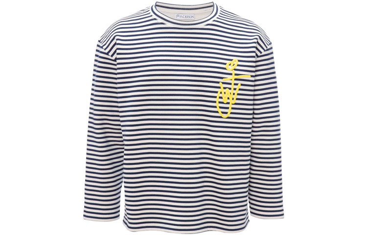 JW Anderson SS22 Striped Long Sleeve Crewneck T-Shirt JW0026-PG0639-901