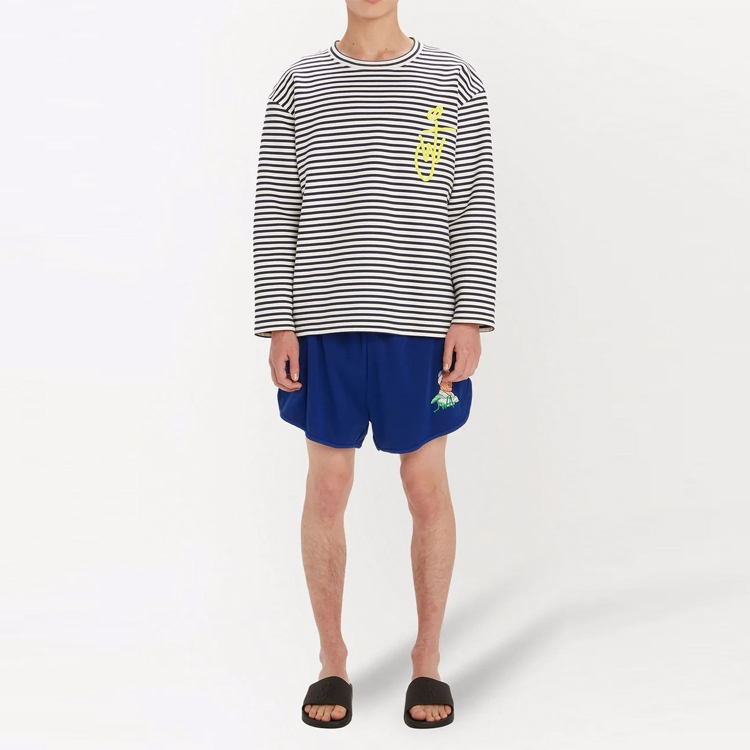 Lookbook JW Anderson SS22 Kemeja-T Lengan Panjang Berjalur JW0026-PG0639-901