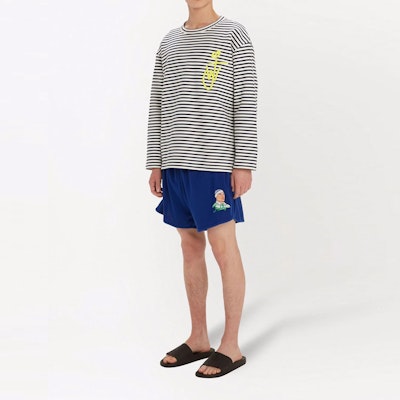 JW Anderson SS22 Kemeja-T Lengan Panjang Berjalur JW0026-PG0639-901 Purchase JW Anderson SS22 Kemeja-T Lengan Panjang Berjalur JW0026-PG0639-901