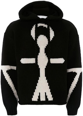 JW Anderson SS23 Anchor Logo Hoodie Unisex Hitam Knit KW0808YN0170901 Order JW Anderson SS23 Anchor Logo Hoodie Unisex Hitam Knit KW0808YN0170901