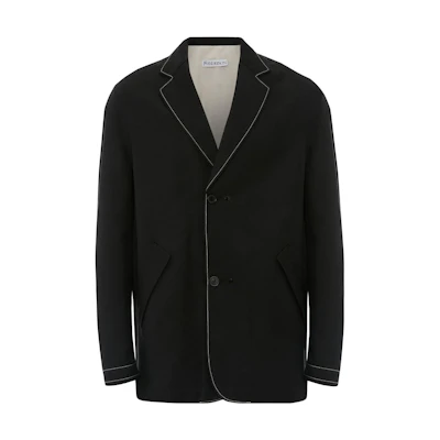JW Anderson SS23 Black Contrast Stitch Double-Sided Suit Jacket JK0231PG0674999