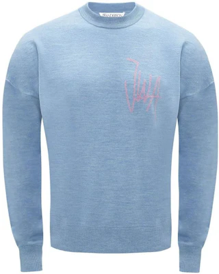 JW Anderson SS23 Baju Kelabu Muda Logo Cetak Crewneck Uniseks KW0605YN0008744 Buy JW Anderson SS23 Baju Kelabu Muda Logo Cetak Crewneck Uniseks KW0605YN0008744