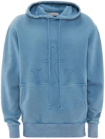JW Anderson SS23 Logo Embroidered Drawstring Hoodie Light Blue () JW0073PG1192804 JW Anderson SS23 Logo Embroidered Drawstring Hoodie Light Blue () JW0073PG1192804