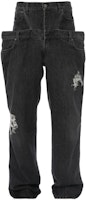 JW Anderson SS23 Logo Wide-Leg Double Waist Denim Jeans Unisex Dark Grey DT0050-PG1195-929 JW Anderson SS23 Logo Wide-Leg Double Waist Denim Jeans Unisex Dark Grey DT0050-PG1195-929