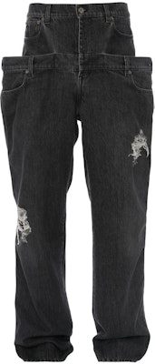 JW Anderson 2023春夏系列 标志性宽腿双腰牛仔长裤 男女同款深灰色 DT0050-PG1195-929 Order JW Anderson 2023春夏系列 标志性宽腿双腰牛仔长裤 男女同款深灰色 DT0050-PG1195-929