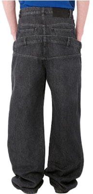 JW Anderson 2023春夏系列 标志性宽腿双腰牛仔长裤 男女同款深灰色 DT0050-PG1195-929 Shop JW Anderson 2023春夏系列 标志性宽腿双腰牛仔长裤 男女同款深灰色 DT0050-PG1195-929
