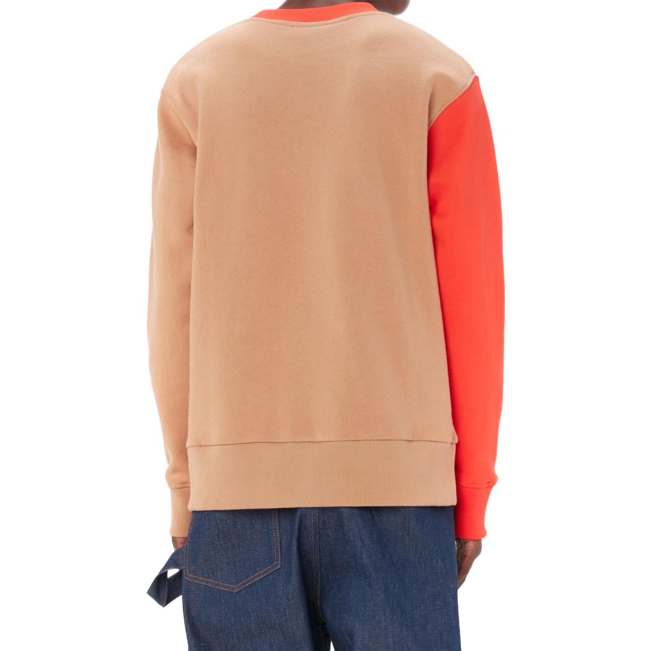 Shop JW Anderson SS23 Baju Sejuk Leher Bulat Logo Sulam Pelbagai Warna JW0075PG0567002