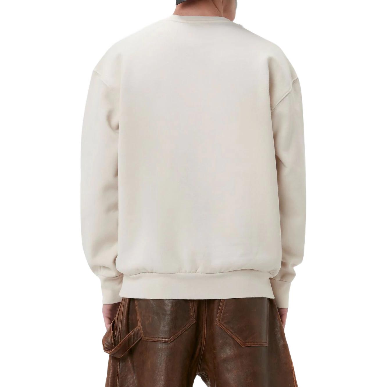 Shop JW Anderson SS23 Pattern Print Crewneck Pullover Sweatshirt Putih. JW0072PG1210002