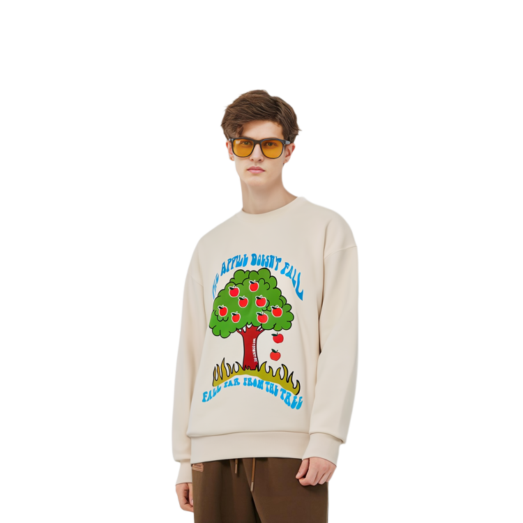Details for JW Anderson SS23 Pattern Print Crewneck Pullover Sweatshirt Putih. JW0072PG1210002