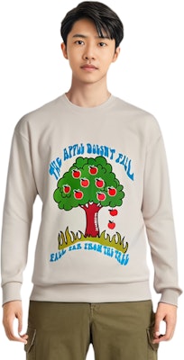 JW Anderson SS23 Pattern Print Crewneck Pullover Sweatshirt Putih. JW0072PG1210002 Sizing JW Anderson SS23 Pattern Print Crewneck Pullover Sweatshirt Putih. JW0072PG1210002