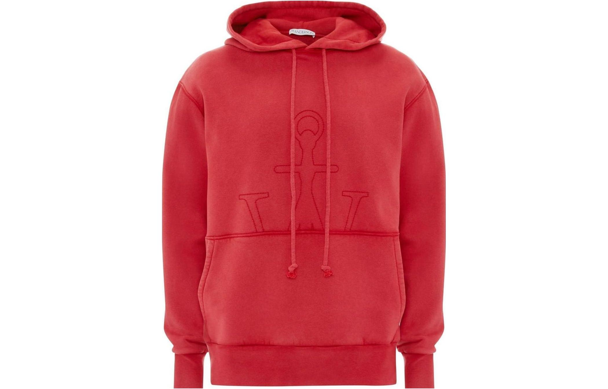 JW Anderson SS23 Pattern Print Pullover Hoodie Unisex Red JW0087-PG1192-459