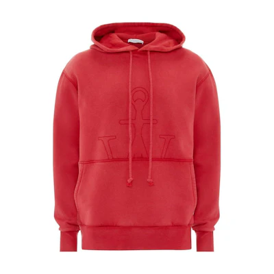 JW Anderson SS23 Pattern Print Pullover Hoodie Unisex Red JW0087-PG1192-459
