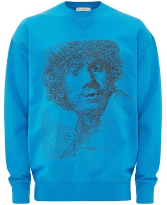 JW Anderson SS23 Rembrandt Graphic Crewneck Sweatshirt Blue JW0078PG0861800 Buy JW Anderson SS23 Rembrandt Graphic Crewneck Sweatshirt Blue JW0078PG0861800