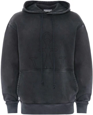 JW Anderson SS23 Washed Black Pullover Hoodie with Drawstrings () JW0073PG1192599 Buy JW Anderson SS23 Washed Black Pullover Hoodie with Drawstrings () JW0073PG1192599