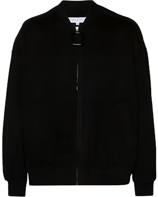 JW Anderson SS24 Jaket Zip-Up Lengan Panjang Hitam Potongan Santai JK0331PG1592-BLACK Buy JW Anderson SS24 Jaket Zip-Up Lengan Panjang Hitam Potongan Santai JK0331PG1592-BLACK