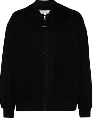 JW Anderson SS24 Jaket Zip-Up Lengan Panjang Hitam Potongan Santai JK0331PG1592-BLACK Order JW Anderson SS24 Jaket Zip-Up Lengan Panjang Hitam Potongan Santai JK0331PG1592-BLACK