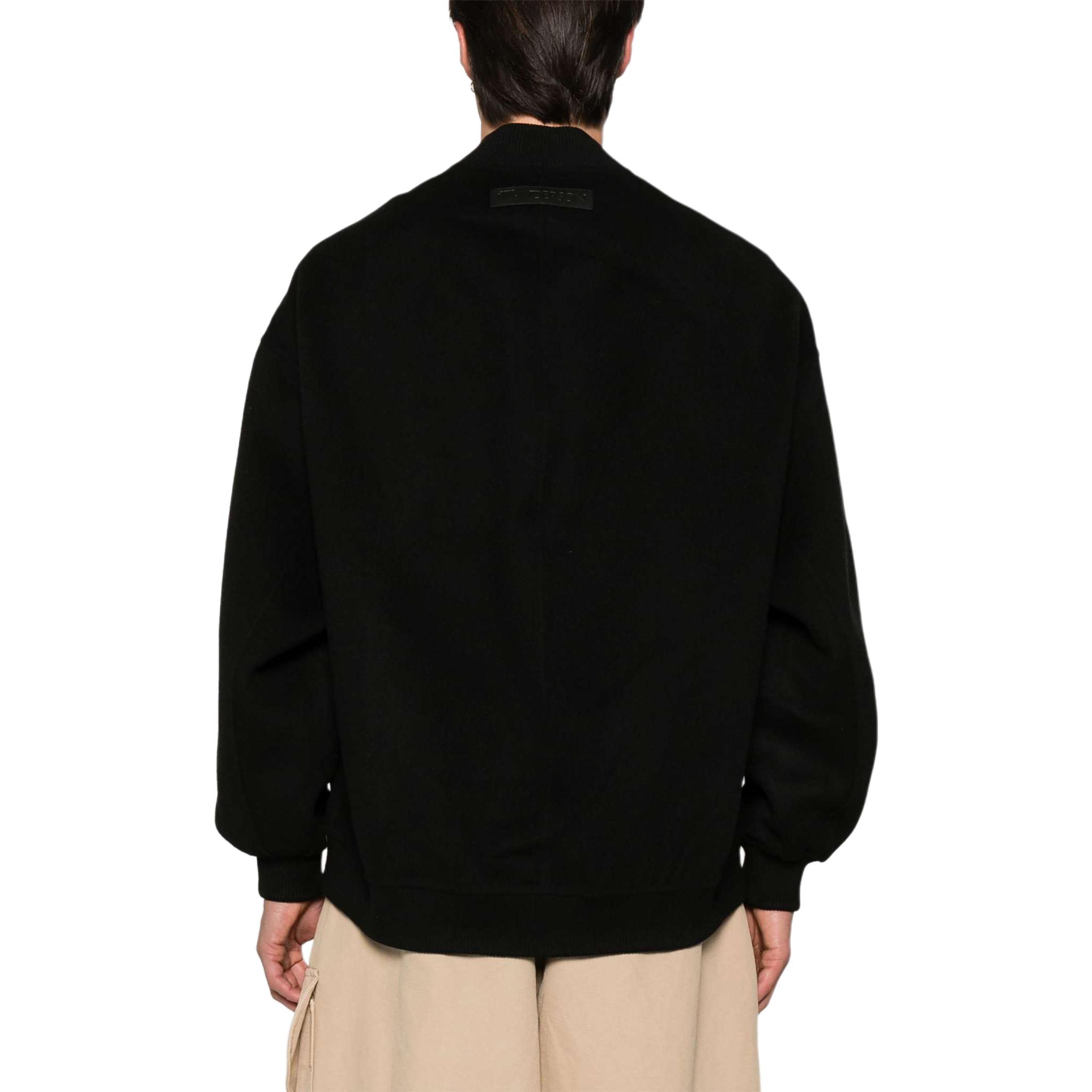 Shop JW Anderson SS24 Jaket Zip-Up Lengan Panjang Hitam Potongan Santai JK0331PG1592-BLACK