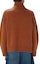 Shop JW Anderson SS24 Caramel Brown Turtleneck Knit Sweater Lengan Panjang KW1234YN0367619-BROWN