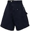 Buy JW Anderson SS24 Shorts Casuales Azul Marino Asimétricos Serie Clay. SR0096PG1476888