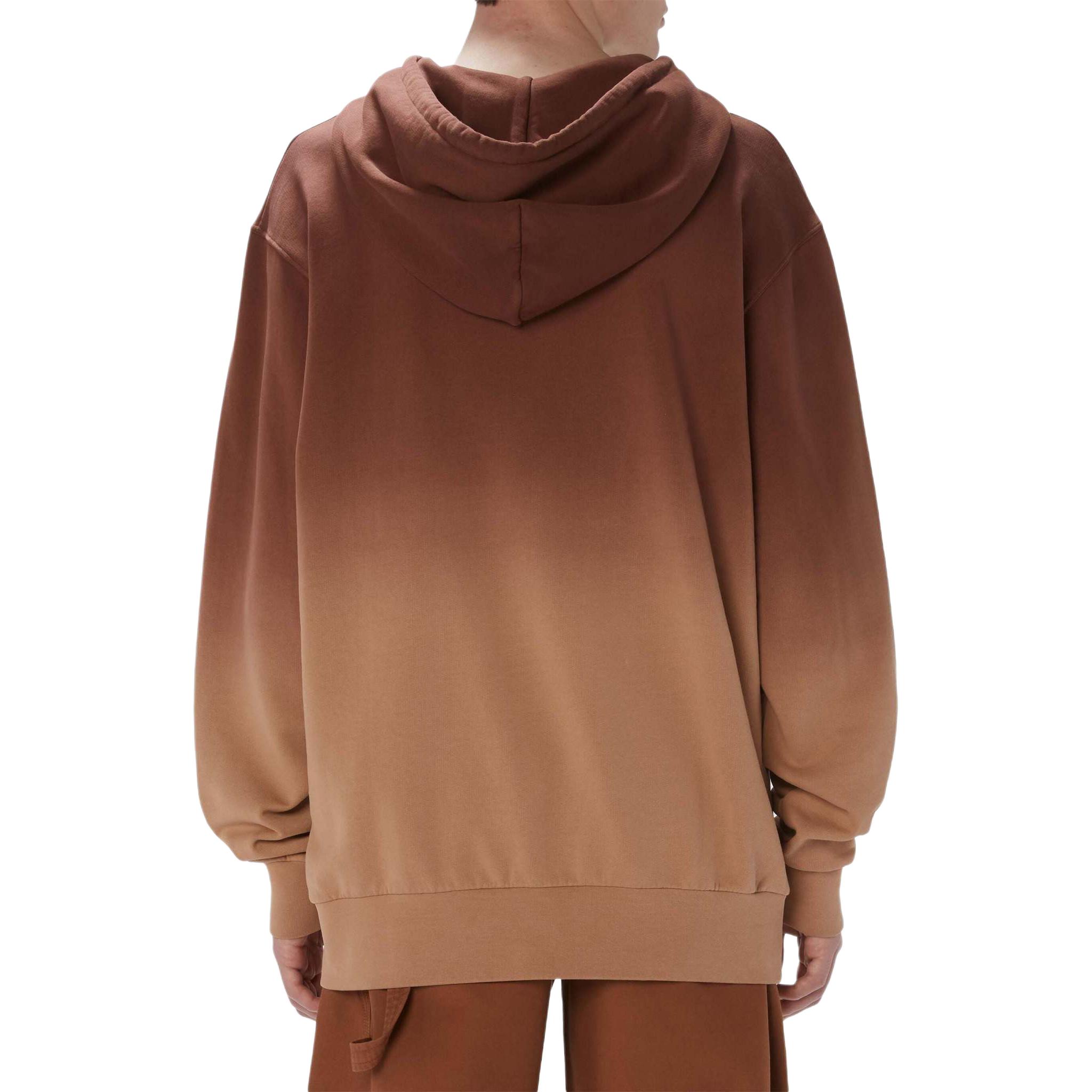 Shop JW Anderson SS24 Sudadera con Capucha Marrón Terracota de Algodón JW0192PG1632619-BROWN