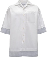 JW Anderson SS24 White Embroidered Oversized Short Sleeve Shirt. SH0325PG1140001 JW Anderson SS24 White Embroidered Oversized Short Sleeve Shirt. SH0325PG1140001
