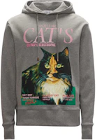 JW Anderson SS24 Cat Print Oversized Hoodie Grey JW0195PG0771945 JW Anderson SS24 Cat Print Oversized Hoodie Grey JW0195PG0771945