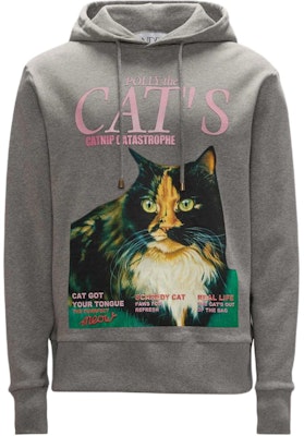 JW Anderson SS24 Cat Print Oversized Hoodie Grey JW0195PG0771945 Buy JW Anderson SS24 Cat Print Oversized Hoodie Grey JW0195PG0771945