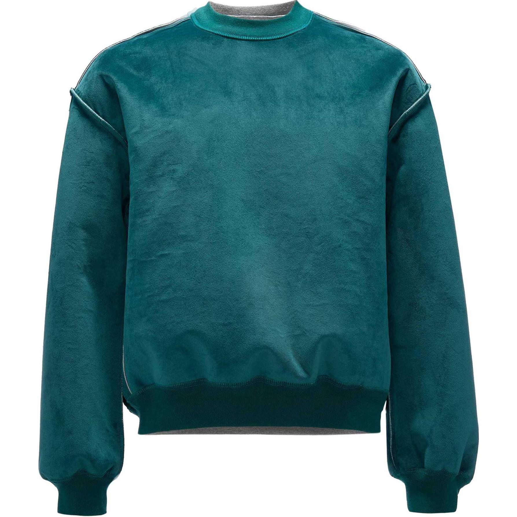 JW Anderson SS24 Crewneck Oversized Sweatshirt - Teal Green JW0181PG1603872-GREEN