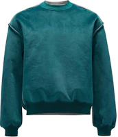 JW Anderson SS24 Crewneck Oversized Sweatshirt - Teal Green JW0181PG1603872-GREEN JW Anderson SS24 Crewneck Oversized Sweatshirt - Teal Green JW0181PG1603872-GREEN