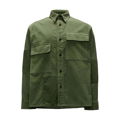 JW Anderson SS24 Green Single-Breasted Patchwork Design Long-Sleeve Jacket SH0317PG1578591-GREEN