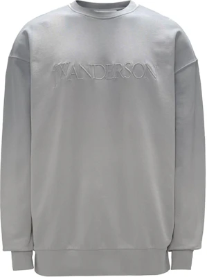 JW Anderson SS24 Kelabu Crewneck Relaxed Fit Baju Sejuk Lengan Panjang Kapas JW0191PG1632929-GRAY Buy JW Anderson SS24 Kelabu Crewneck Relaxed Fit Baju Sejuk Lengan Panjang Kapas JW0191PG1632929-GRAY