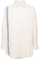 JW Anderson SS24 Off-Shoulder Logo Strap Collar Long-Sleeve Shirt Unisex Beige SH0291PG1483002-WHITE JW Anderson SS24 Off-Shoulder Logo Strap Collar Long-Sleeve Shirt Unisex Beige SH0291PG1483002-WHITE