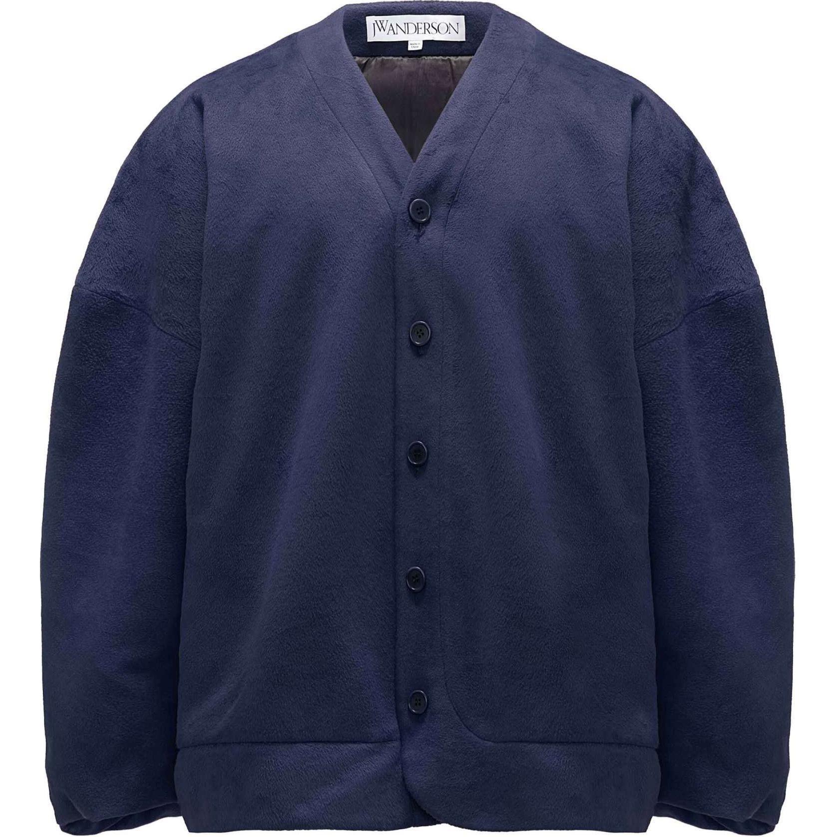 JW Anderson SS24 Single-Breasted Navy Cardigan Jacket for Men JW0177PG1604898-BLUE