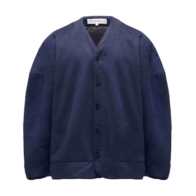 JW Anderson SS24 Single-Breasted Navy Cardigan Jacket for Men JW0177PG1604898-BLUE