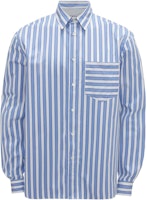 JW Anderson Striped Comfort Button-Up Long Sleeve Shirt Blue Men SH0295PG1466-856 JW Anderson Striped Comfort Button-Up Long Sleeve Shirt Blue Men SH0295PG1466-856