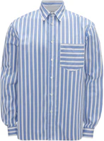 Order JW Anderson 藍色條紋舒適長袖襯衫 男裝 SH0295PG1466-856