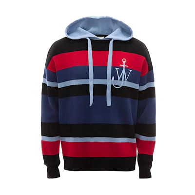 JW Anderson Striped Logo Letter Hoodie Multicolor KW0347-YN0054-820