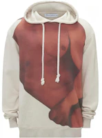 JW Anderson STUDS Graphic Print Drawstring Hoodie Unisex White JW0114PG1397161 JW Anderson STUDS Graphic Print Drawstring Hoodie Unisex White JW0114PG1397161