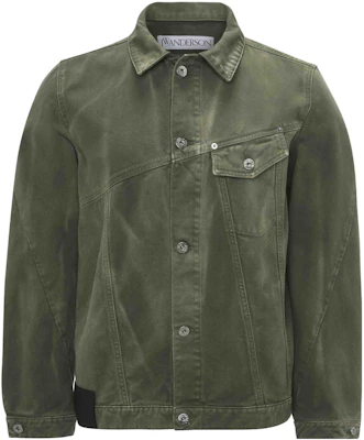 JWアンダーソン ツイストデニムジャケット グリーン ルーズフィット ボタンアップ DJ0029PG1522-500 Buy JWアンダーソン ツイストデニムジャケット グリーン ルーズフィット ボタンアップ DJ0029PG1522-500
