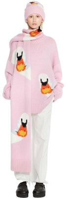 JW Anderson Unisex Sweater Wool Bermanik Merah Jambu 18413132 Shop JW Anderson Unisex Sweater Wool Bermanik Merah Jambu 18413132