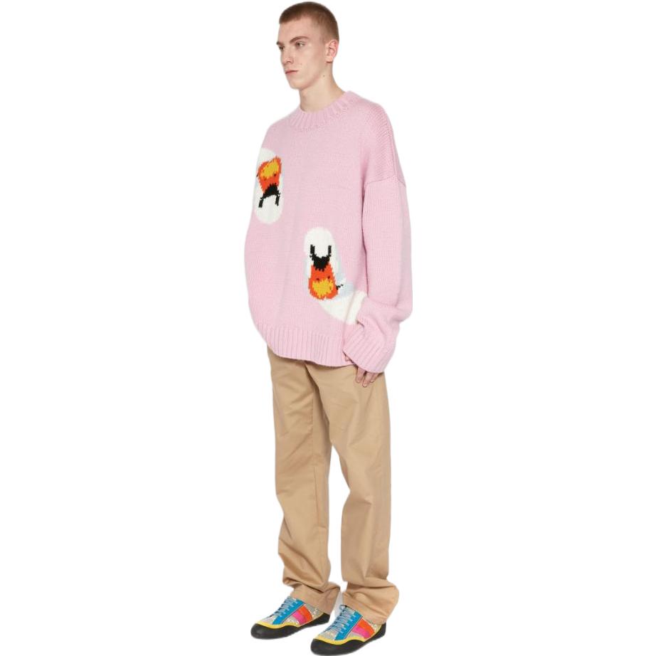 Details for JW Anderson Unisex Sweater Wool Bermanik Merah Jambu 18413132