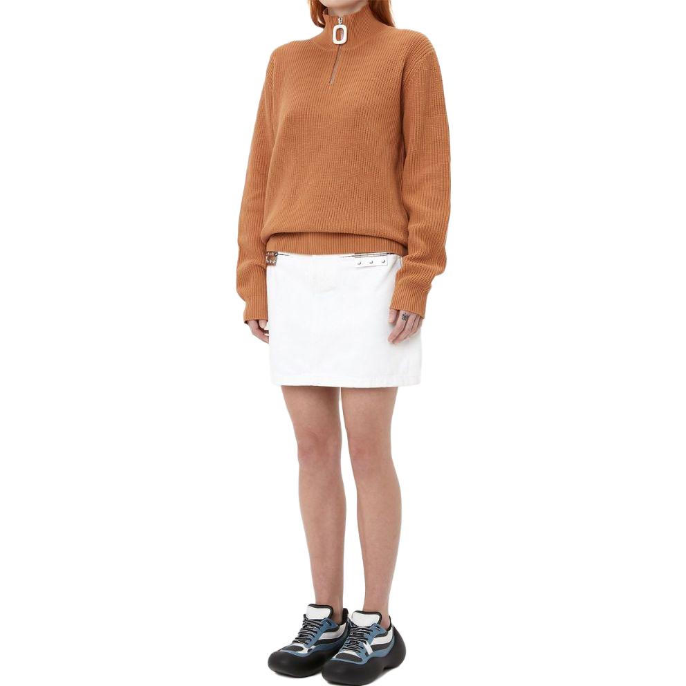 Lookbook JW Anderson Unisex Oversized Pullover Knit Sweater Jingga Berzip KW0868YN0126132