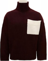 JW Anderson Unisex Turtleneck Sweater with Pocket. KW0939-YN0144-476 JW Anderson Unisex Turtleneck Sweater with Pocket. KW0939-YN0144-476