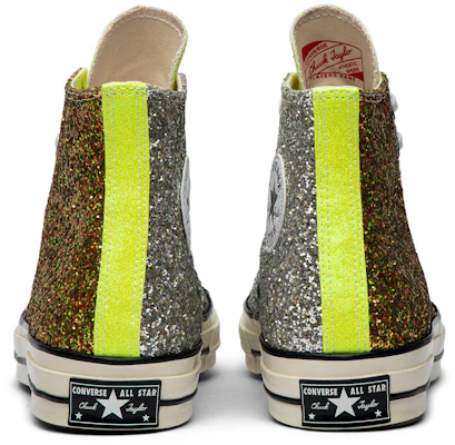 JW Anderson x Converse Chuck 70 High 'Glitter Pack - Emas Perak' 164696C Details for JW Anderson x Converse Chuck 70 High 'Glitter Pack - Emas Perak' 164696C
